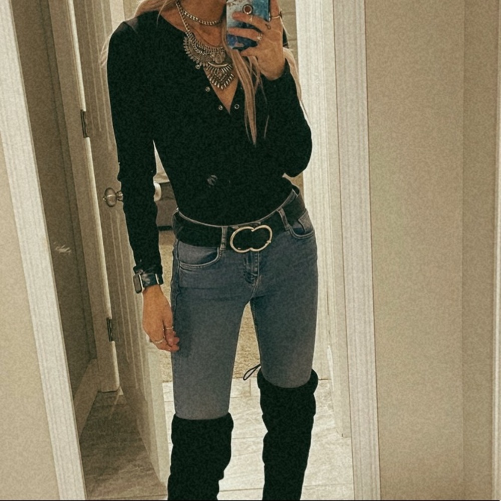 Zara high rise skinny jeans